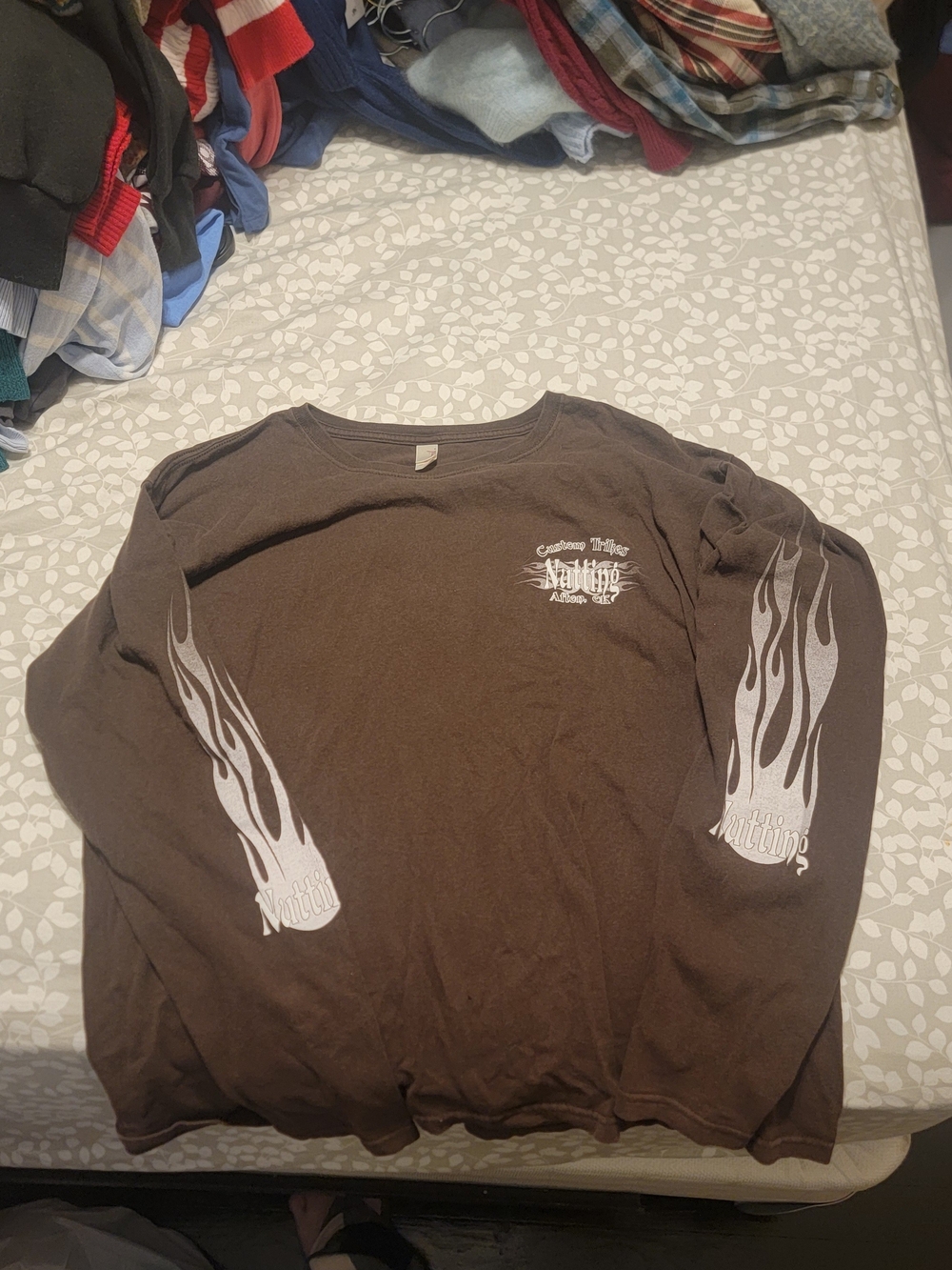 Nutting Oklahoma Biker Brown Long-Sleeve Tee